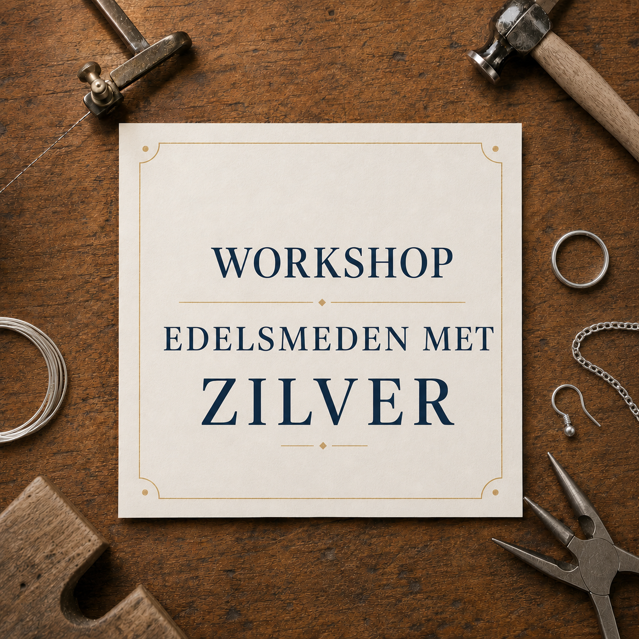 Workshop edelsmeden met materiaal