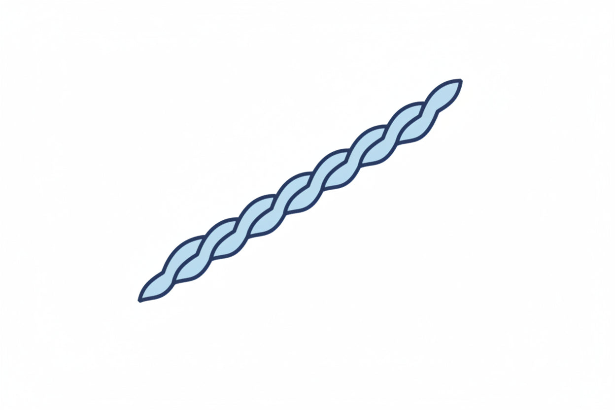 Zilver getorste draad, 1.5 mm, per cm