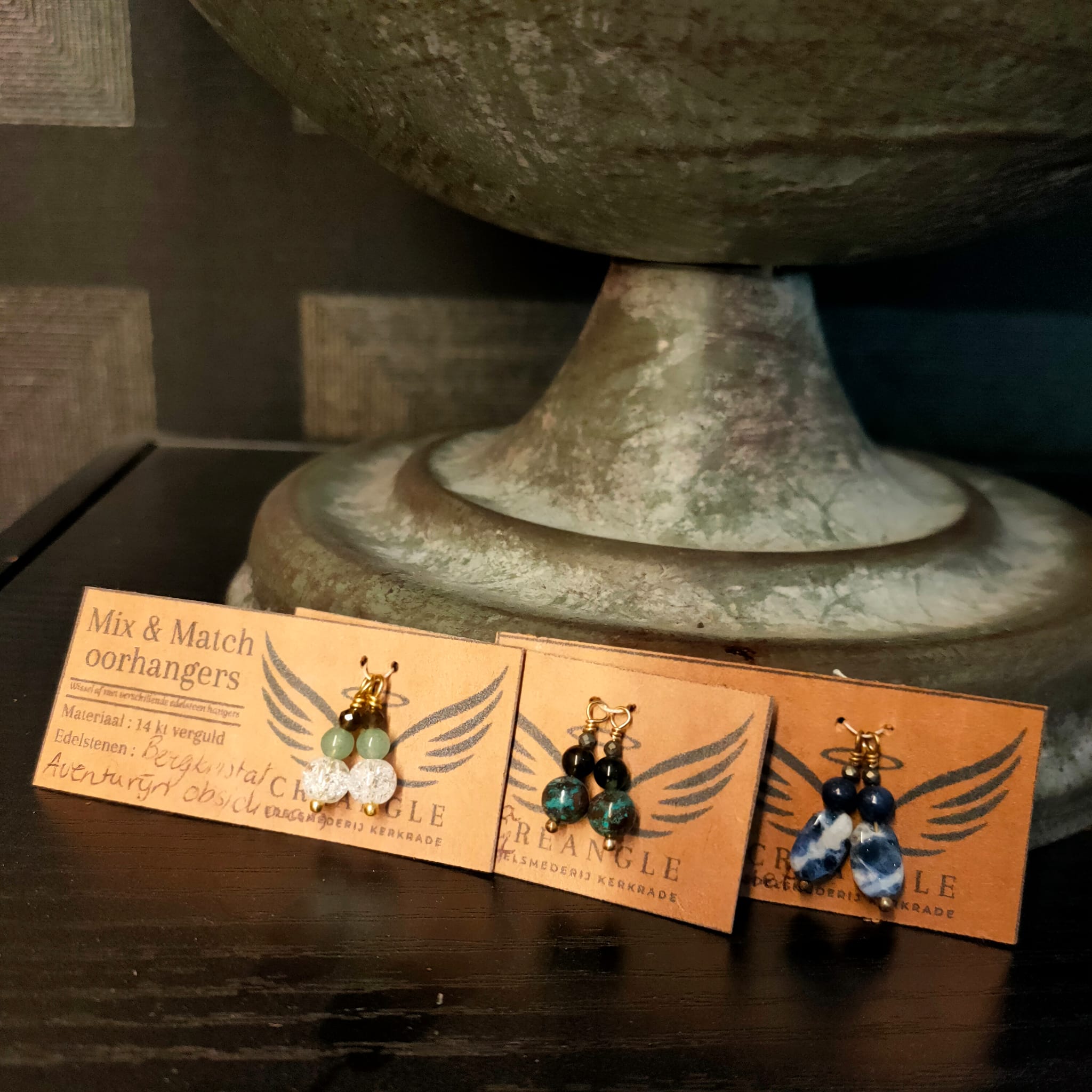 MIX & MATCH -  groene hanger set van 3