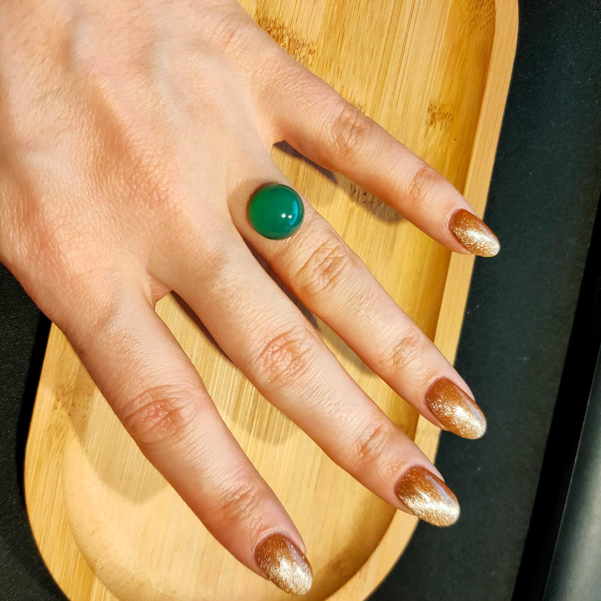 Agaat cab. rond 11.6 mm