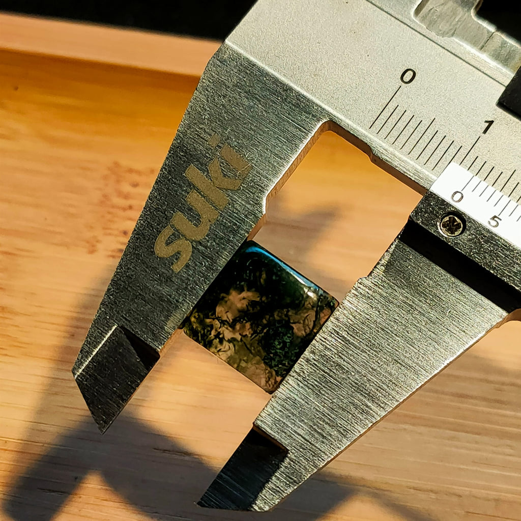 Agaat cab. vierkant 11.9 x 12.1 mm