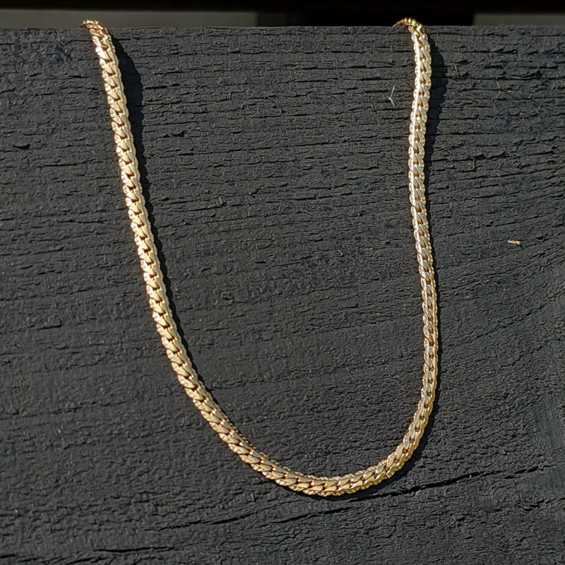 Aurora Plain Gold - gepersonaliseerde ketting