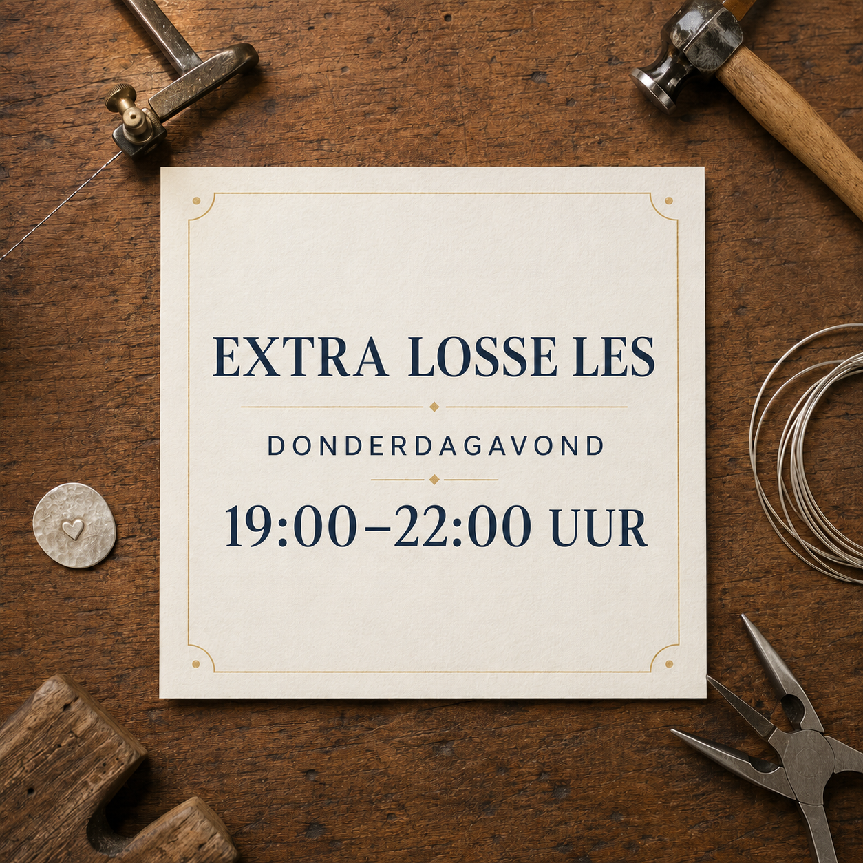 Extra cursusles |  Donderdagavond