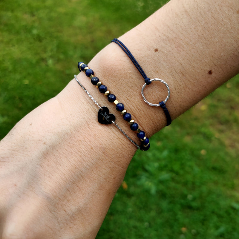 Serenité Flow Gold - gepersonaliseerde armband