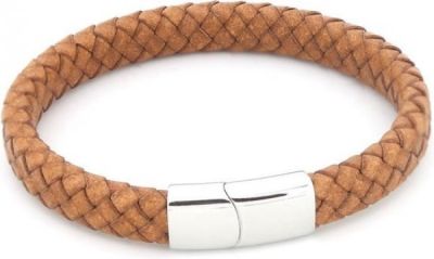 Timo - lichtbruin - Lederen armband