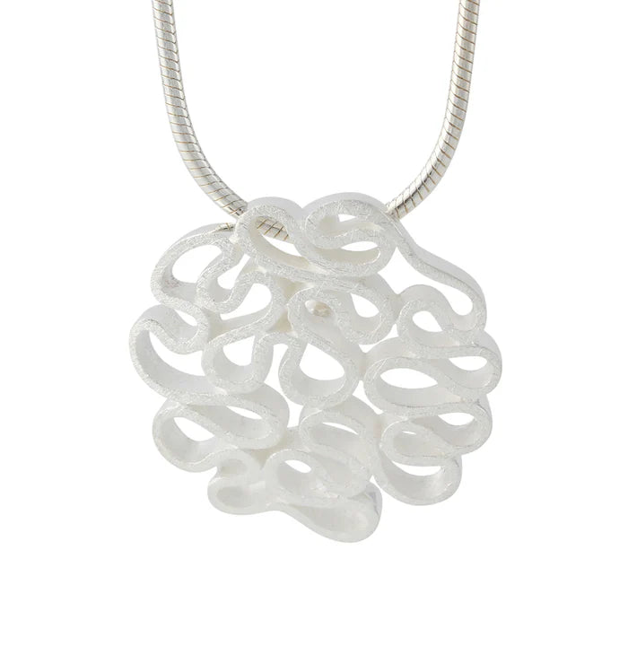 PRE ORDER - Zilveren hanger 'Ribbon'