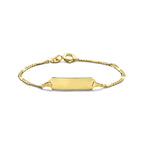 Graveerarmband rechthoekig | 9 - 15 cm | Figaro