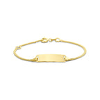 Graveerarmband rechthoekig | 9-11 cm | Gourmette