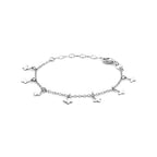 Kinder armband bedels vlinder | 13-16 cm | Zilver