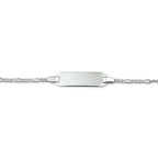 Graveerarmband rechthoekig | 9 - 15 cm | Figaro