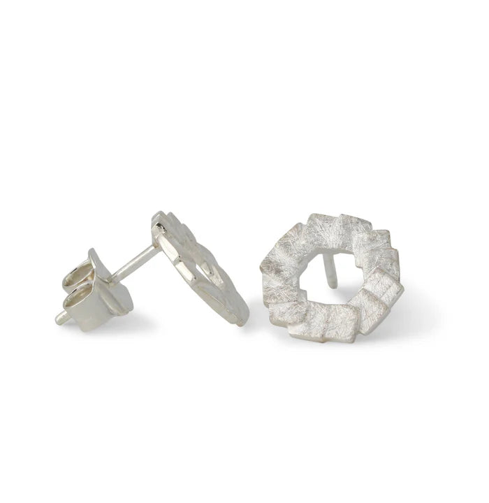 PRE ORDER - Zilveren oorstekers 'Blocks'