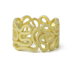 PRE ORDER - Vergulde zilveren Ring 'Ribbon'