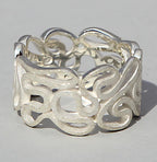 PRE ORDER - zilveren Ring 'Ribbon'