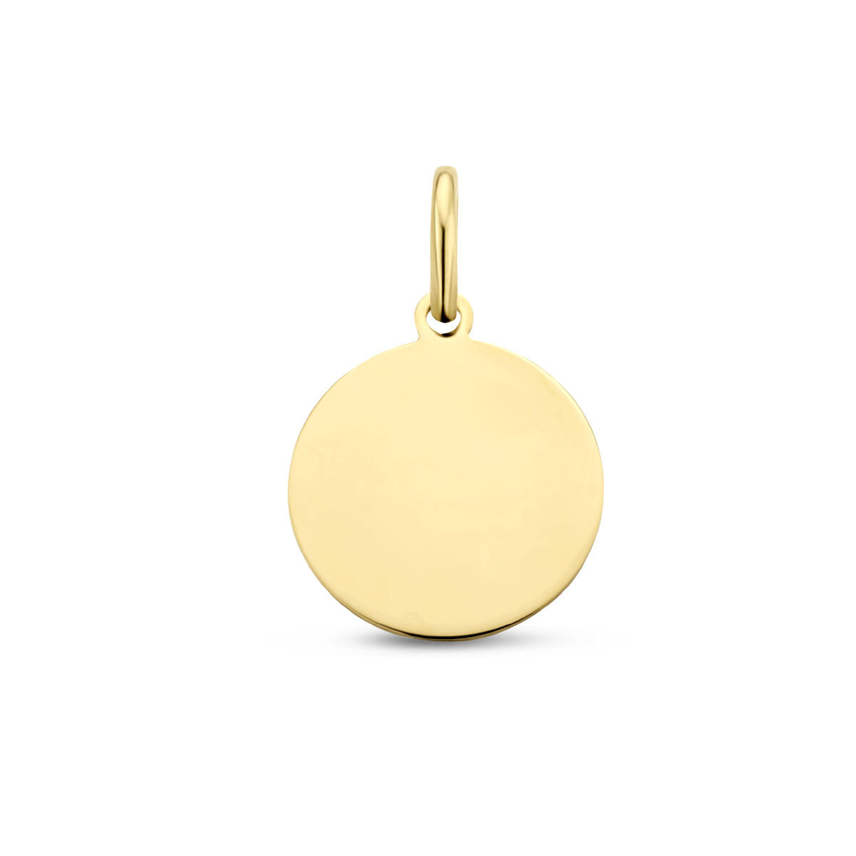 Graveerhanger rond | Verguld | 16 mm