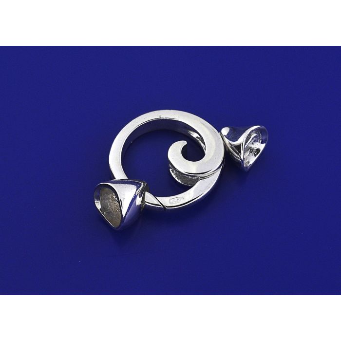 Veerring, siersluiting Swirl