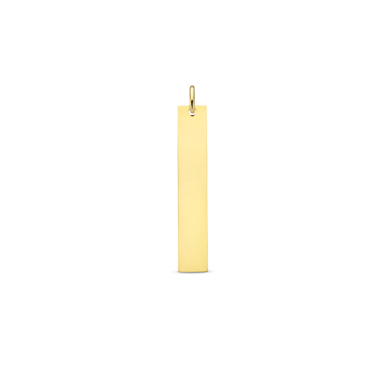 Graveerhanger staafje | 14 kt geelgoud | 35x6 mm
