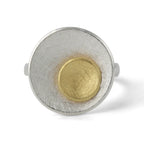 PRE ORDER - Zilveren en Vergulde Ring 'Double'